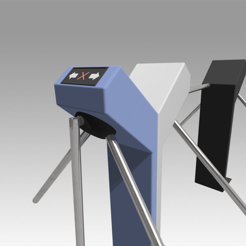Turnstile tripod Trilock set  3D model_11
