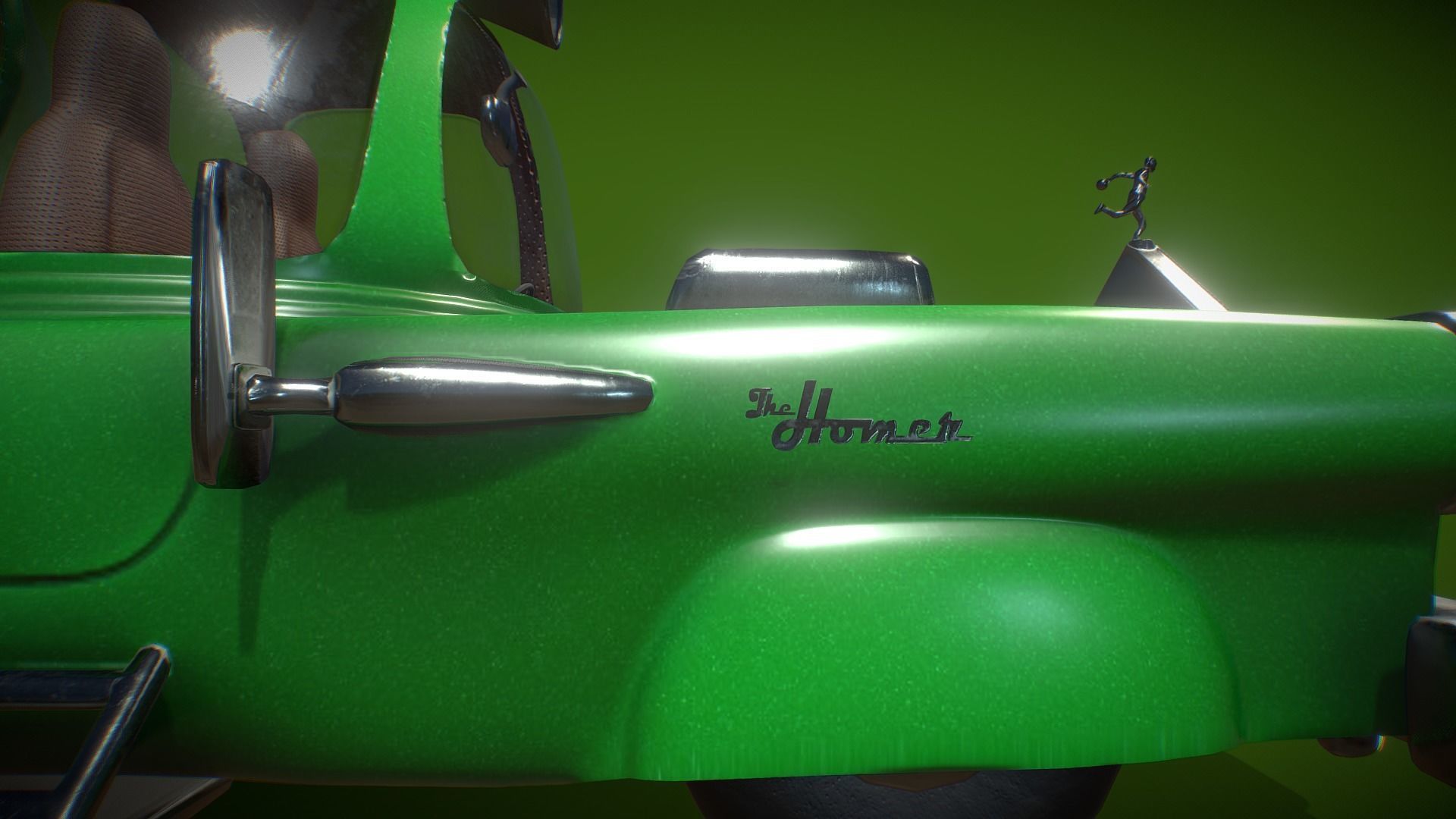 Homer Car Low-poly 3D model_8