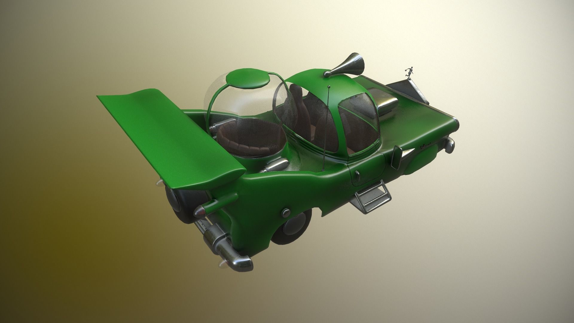 Homer Car Low-poly 3D model_12