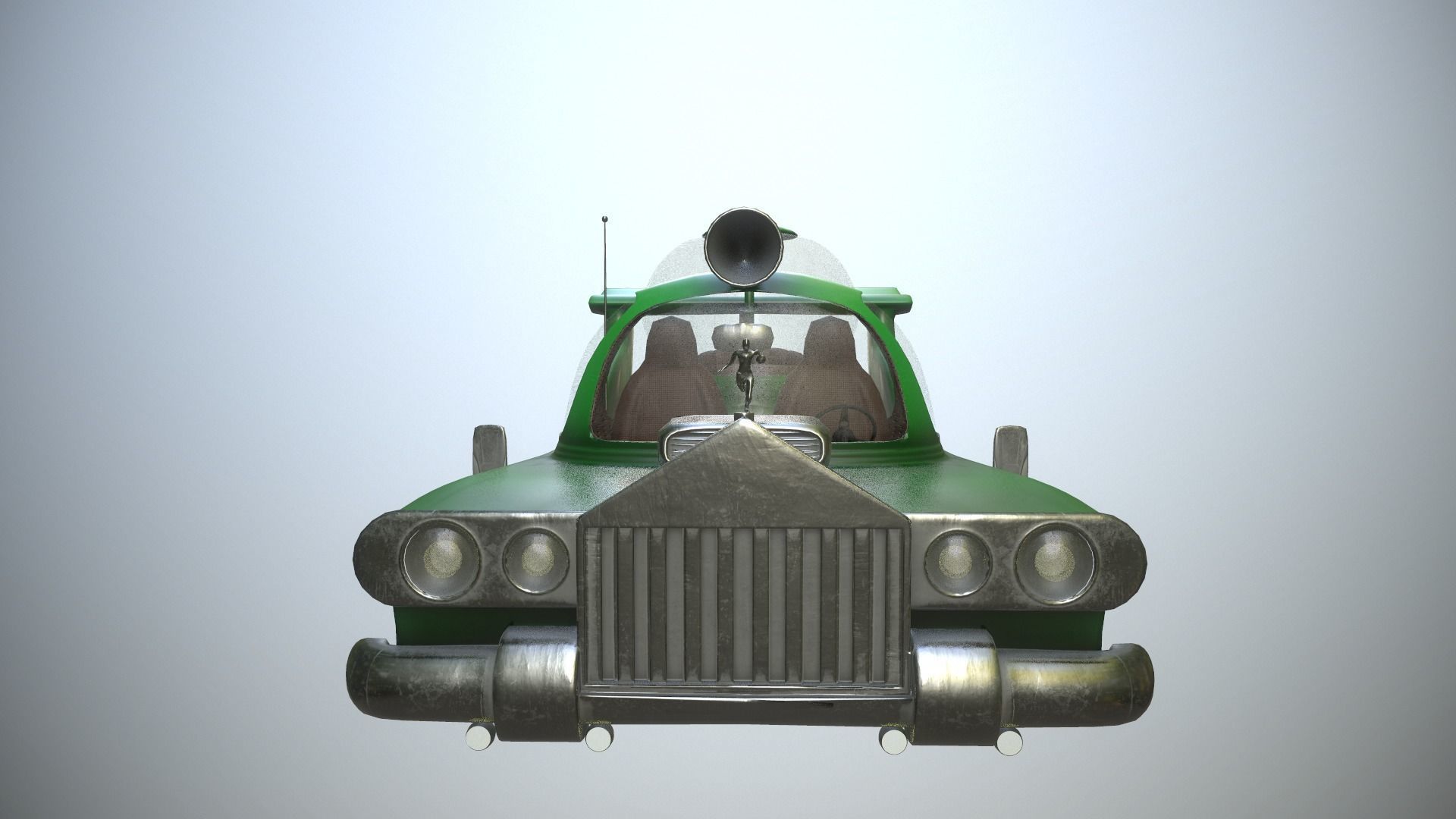 Homer Car Low-poly 3D model_14