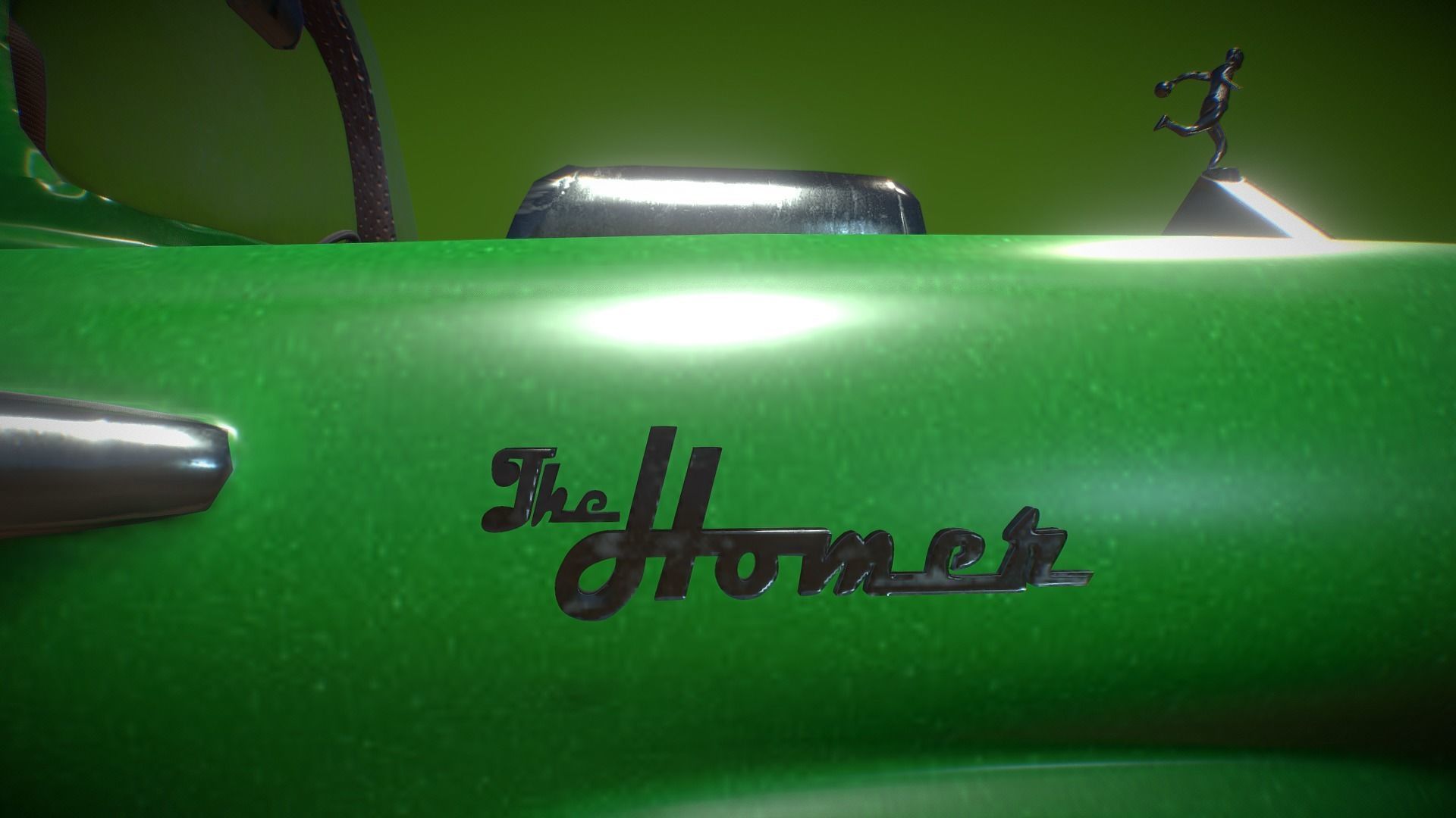 Homer Car Low-poly 3D model_9