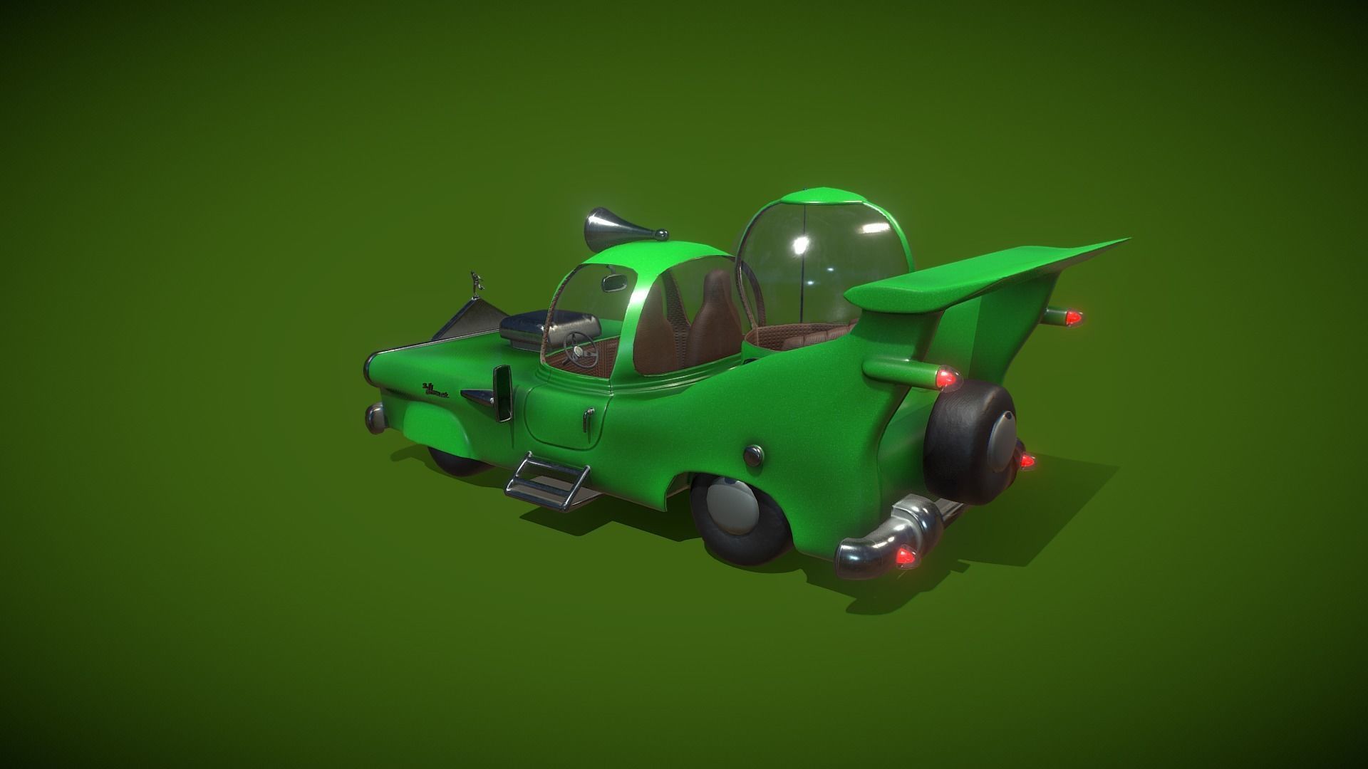 Homer Car Low-poly 3D model_2