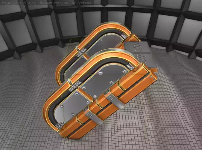 Sci-Fi Stairs - 31- Orange Version