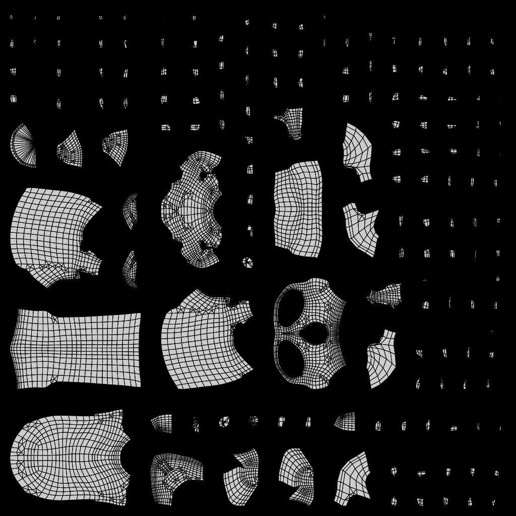 Human Skulls Low-poly 3D model_22