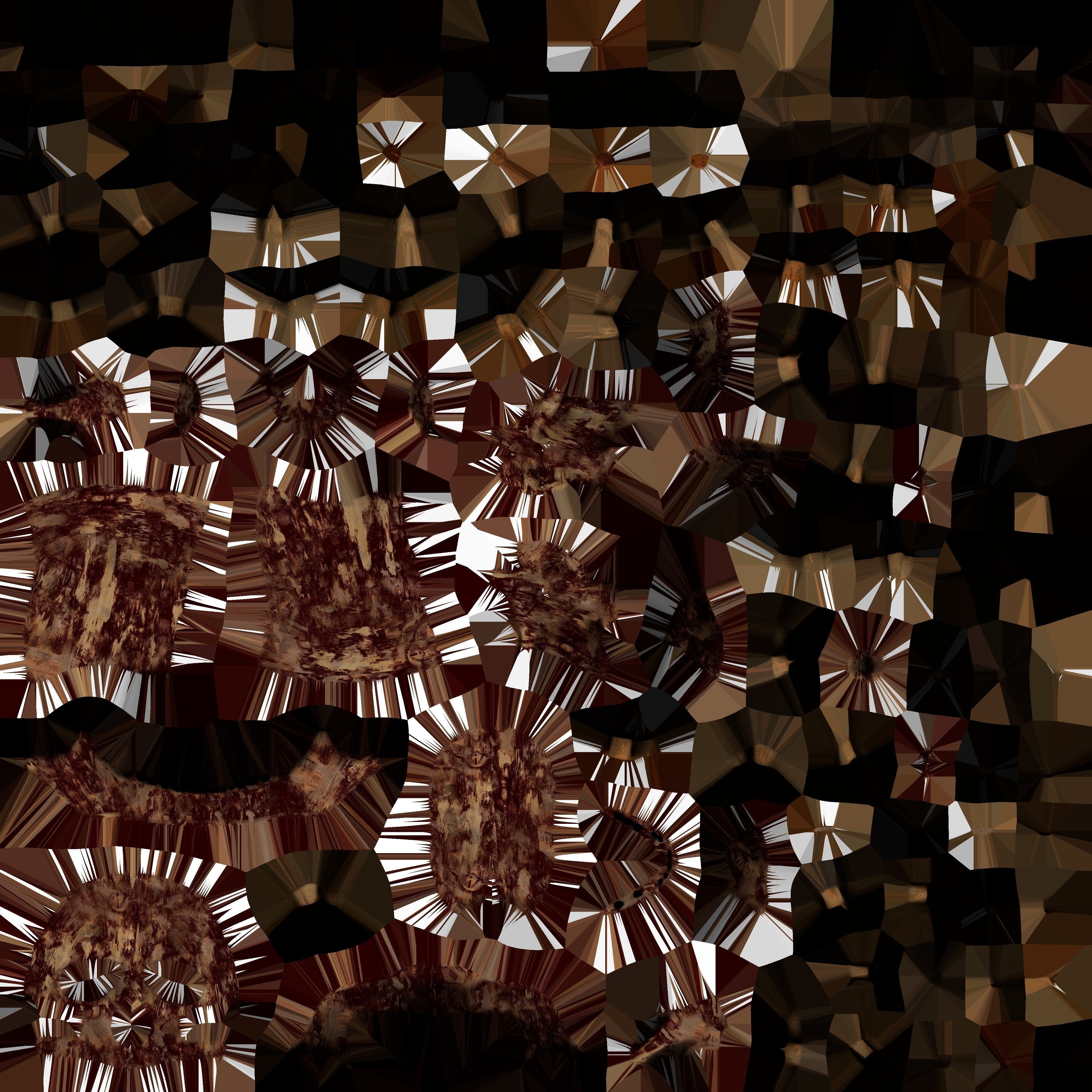 Human Skulls Low-poly 3D model_21