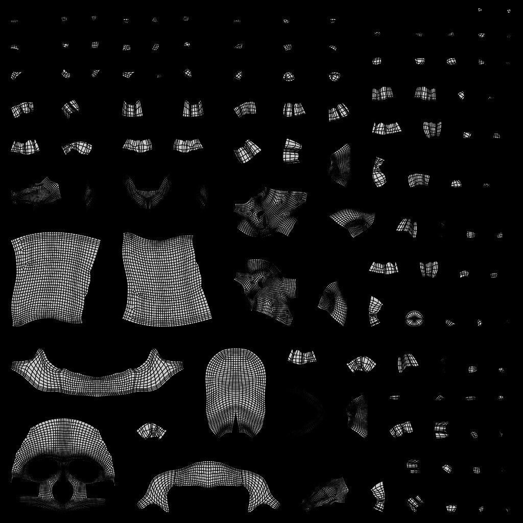 Human Skulls Low-poly 3D model_20