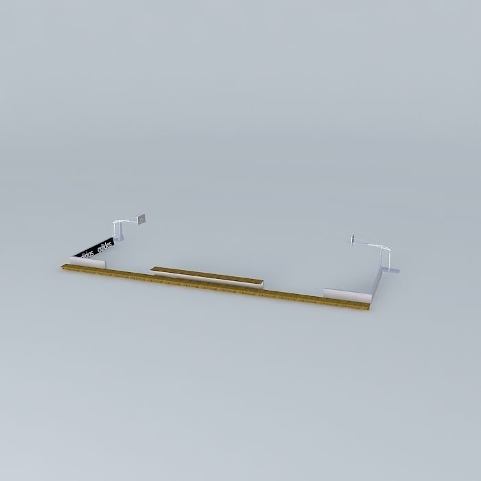 fiba basketball court 3D model_1