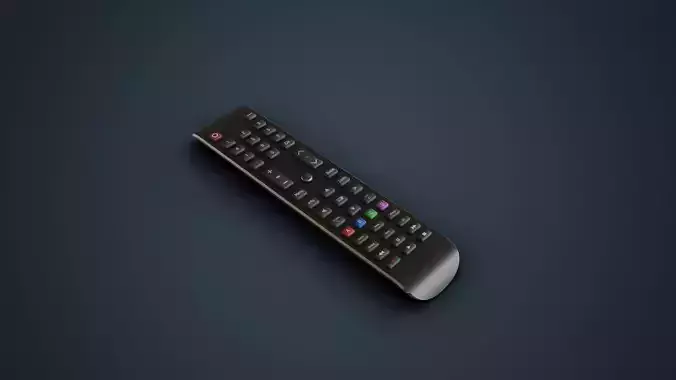 Smart TV Remote Low-poly 3D model