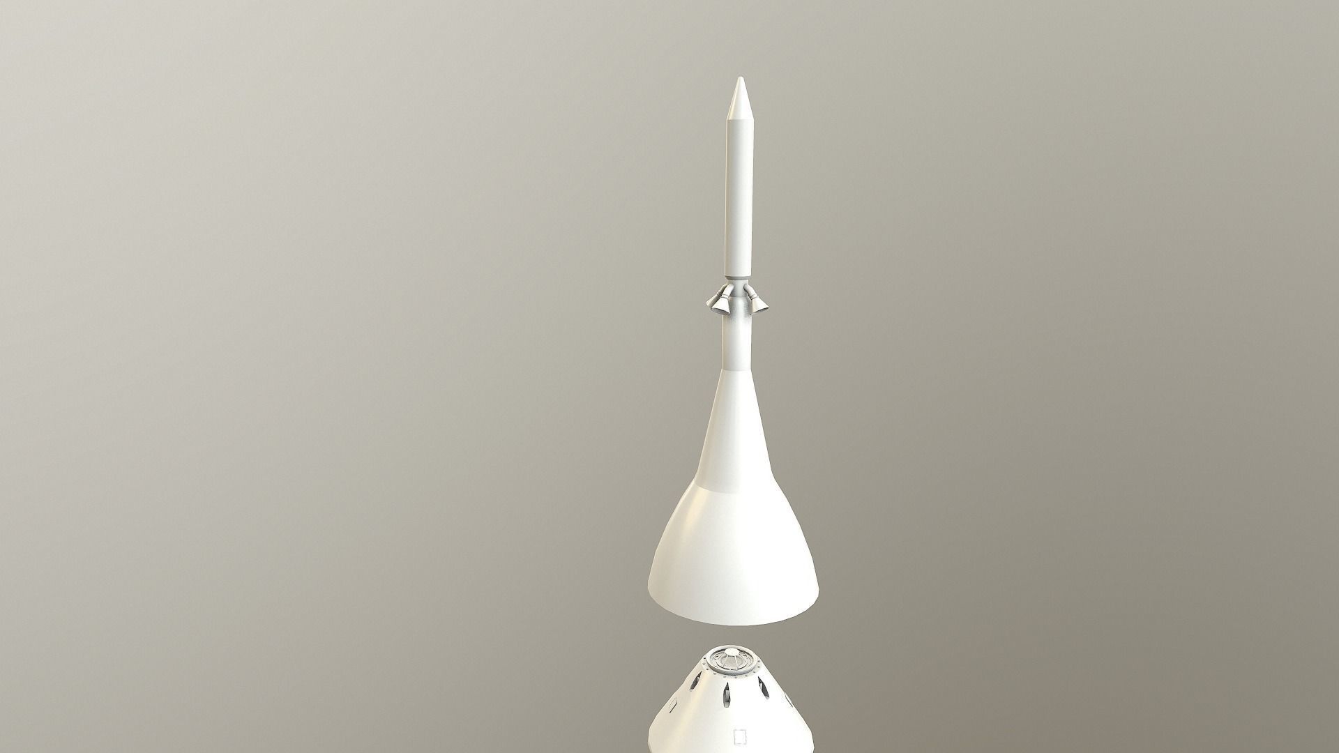 SLS Space Launch System Block 1B Low-poly 3D model_7