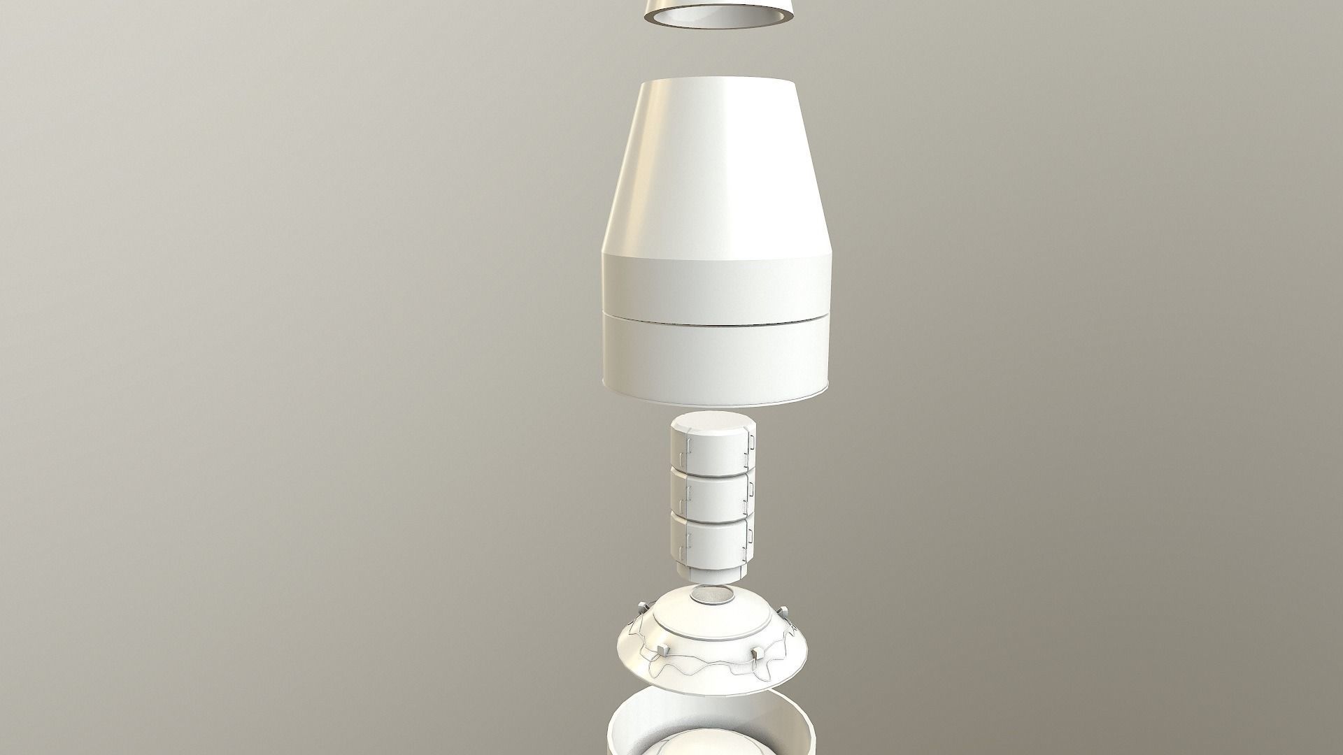 SLS Space Launch System Block 1B Low-poly 3D model_5