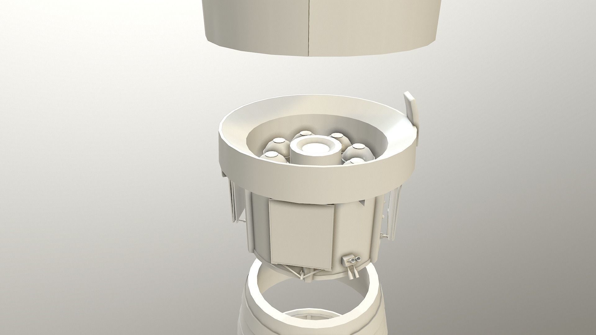SLS Space Launch System Block 1B Low-poly 3D model_9