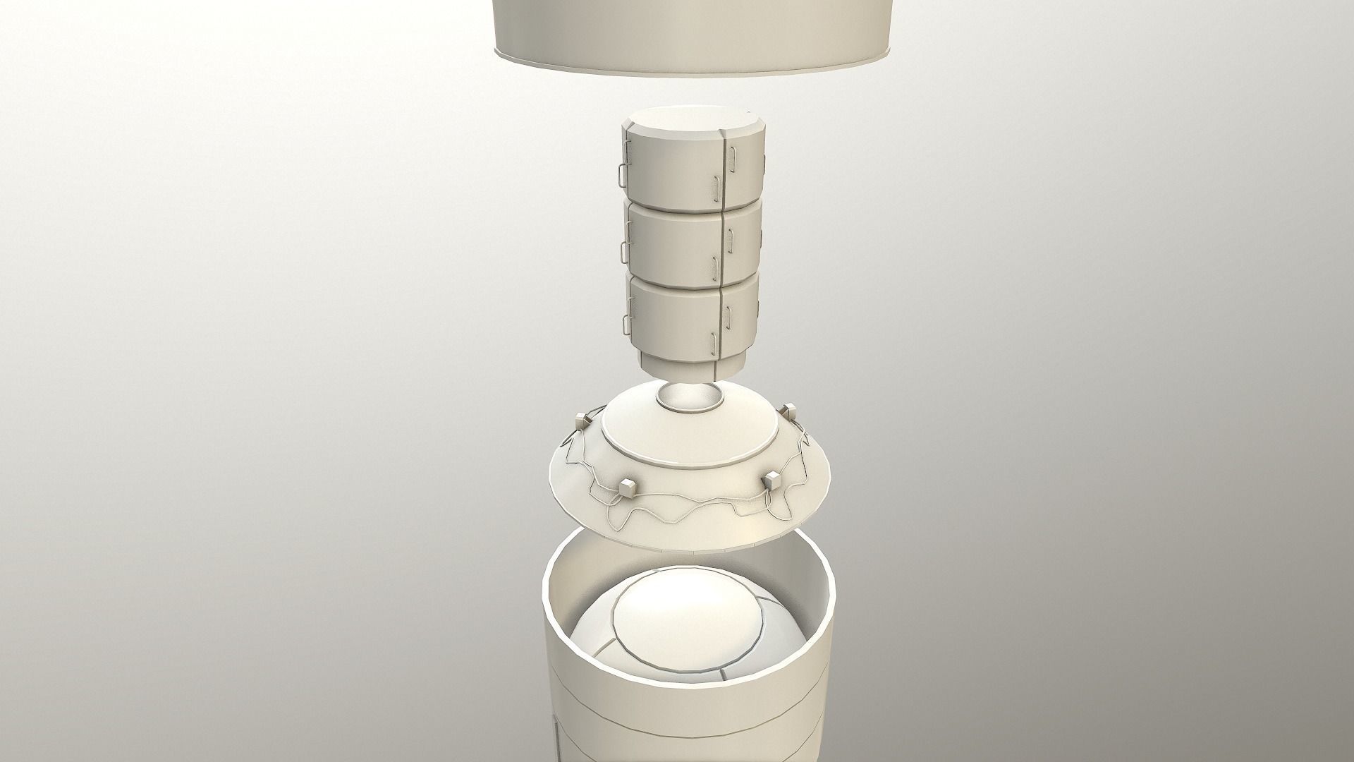 SLS Space Launch System Block 1B Low-poly 3D model_10