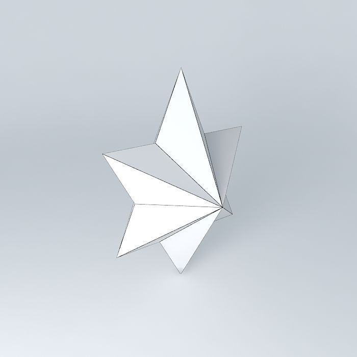 Star Command's Star Symbol Free 3D model_4