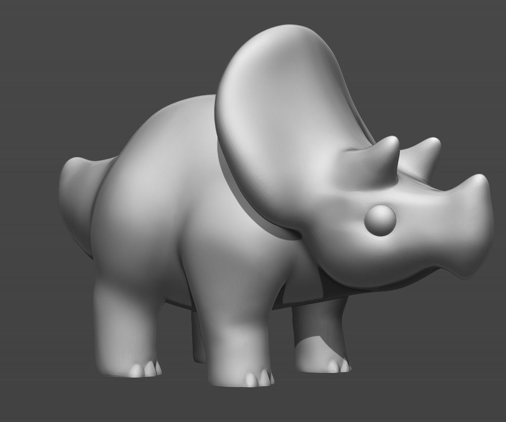 Cute dinosaurs  3D print model_9