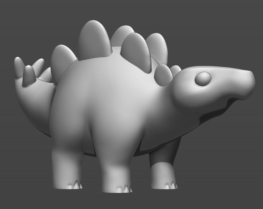 Cute dinosaurs  3D print model_17