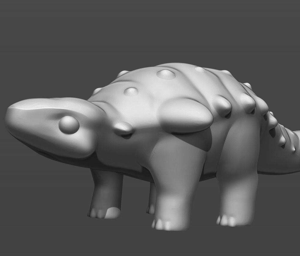 Cute dinosaurs  3D print model_6
