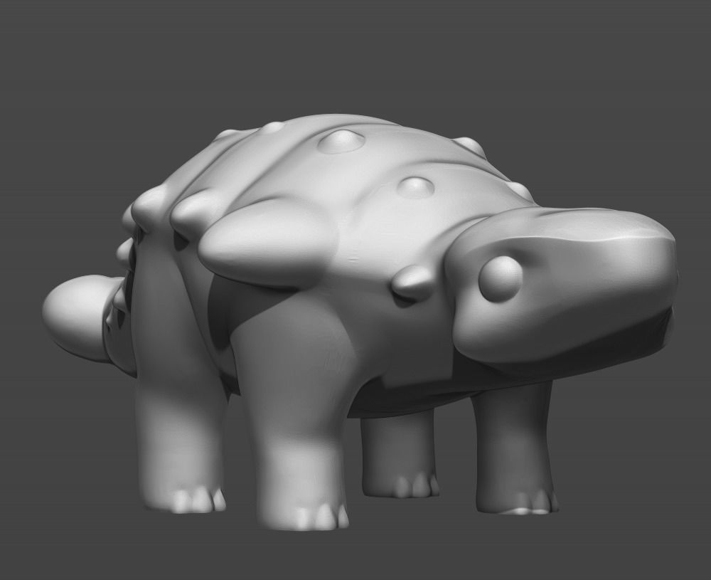 Cute dinosaurs  3D print model_5