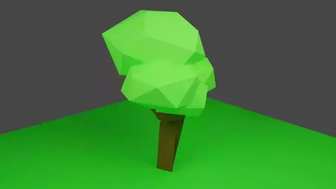 Low Poly Tree polygonal