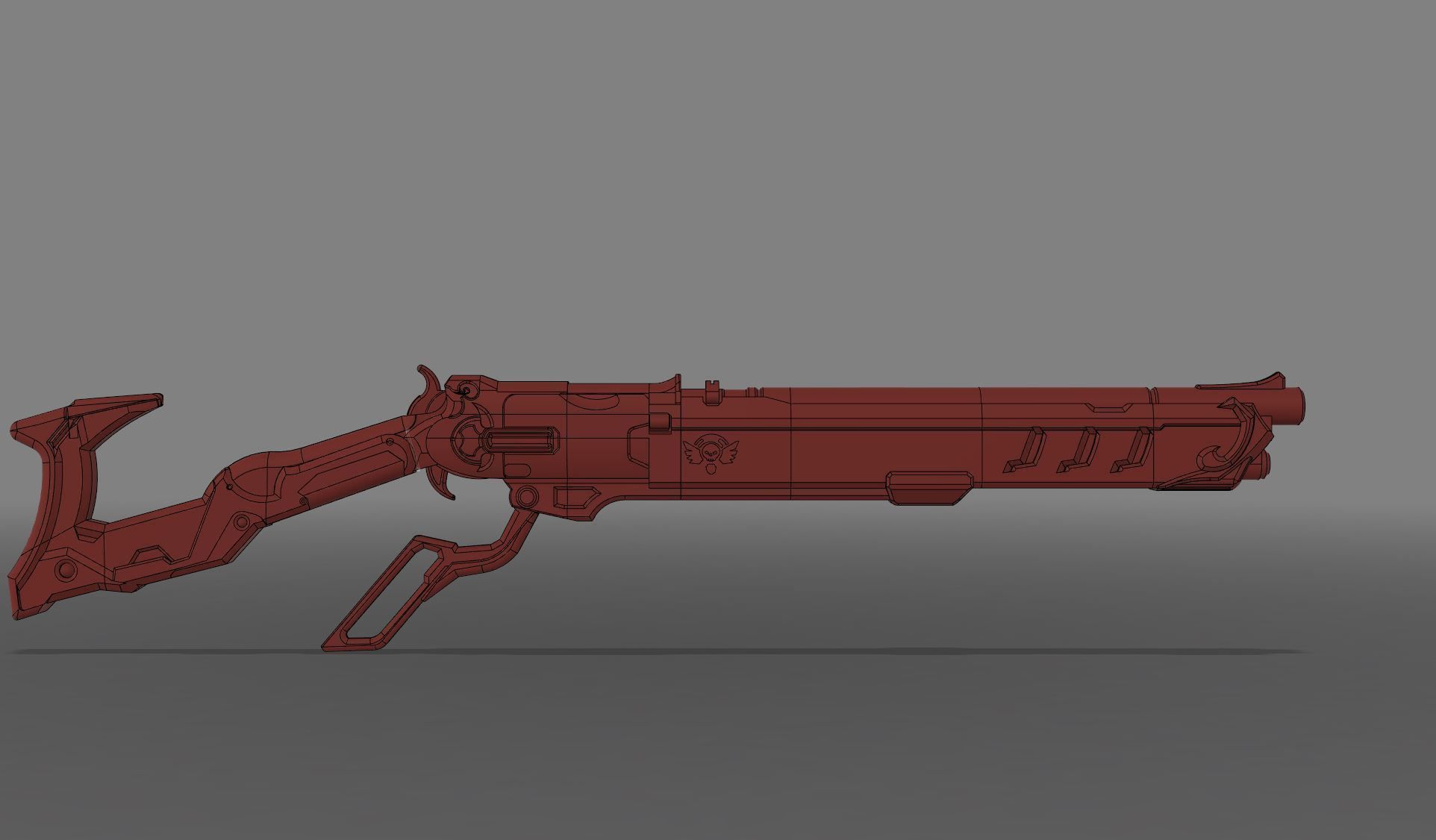 Ashe Cosplay Weapon Set 3D Printing 3D print model_12