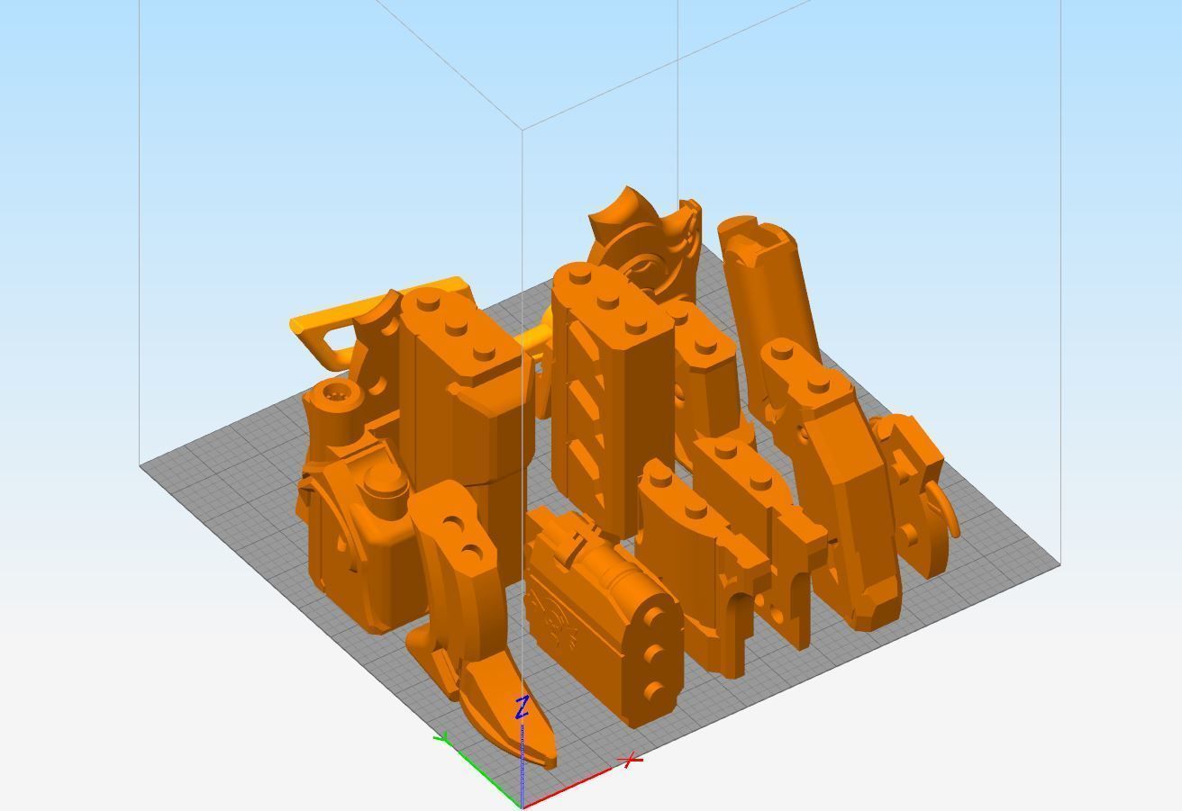 Ashe Cosplay Weapon Set 3D Printing 3D print model_3