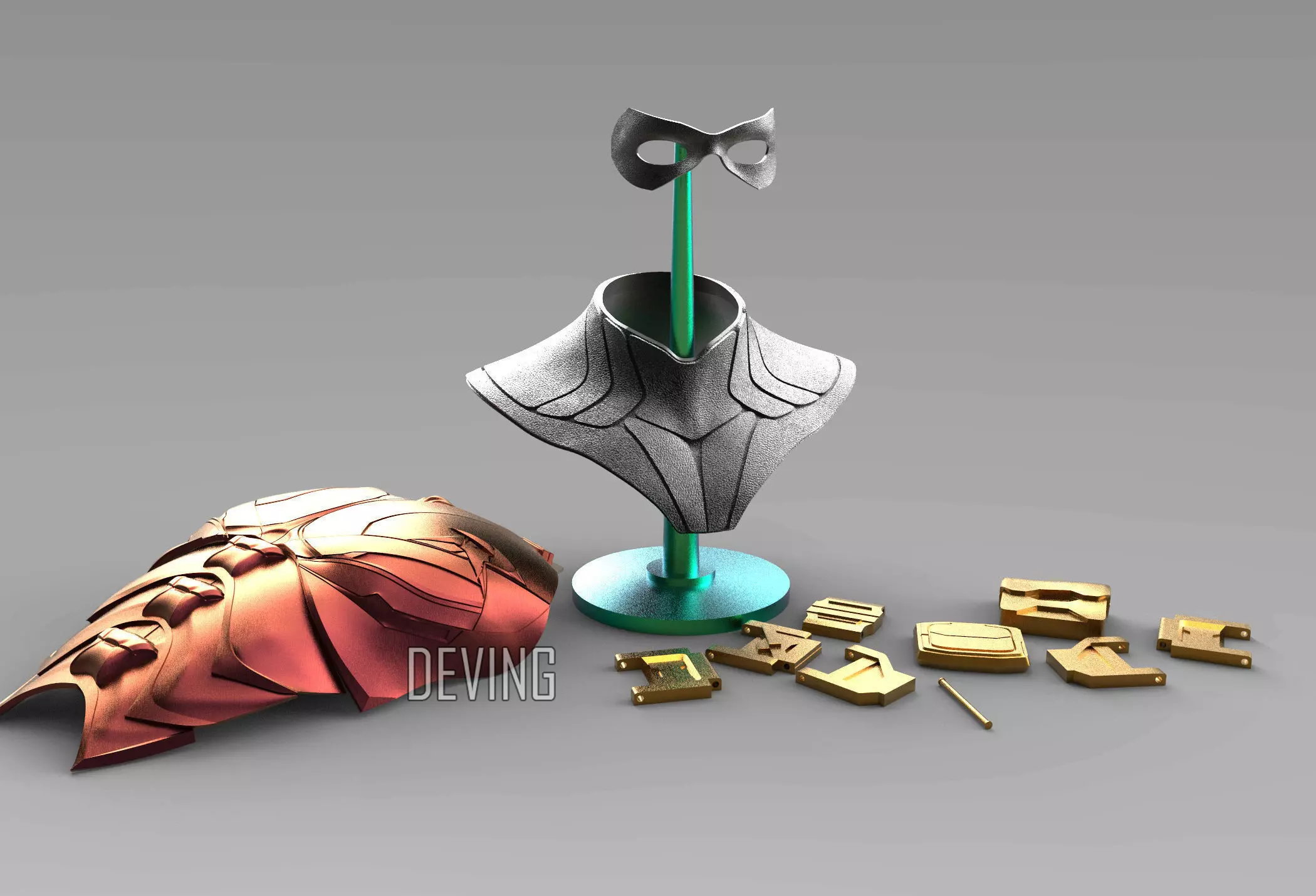 TITANS-ROBIN ARMOR - GRAYSON- BY DEVING 3D print model