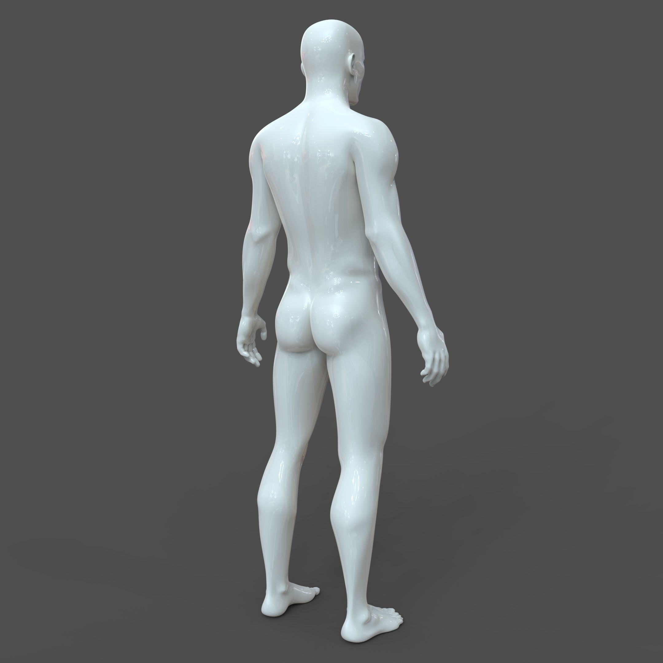 CAD-friendly Male Model M2P1D0V1 3D model_6