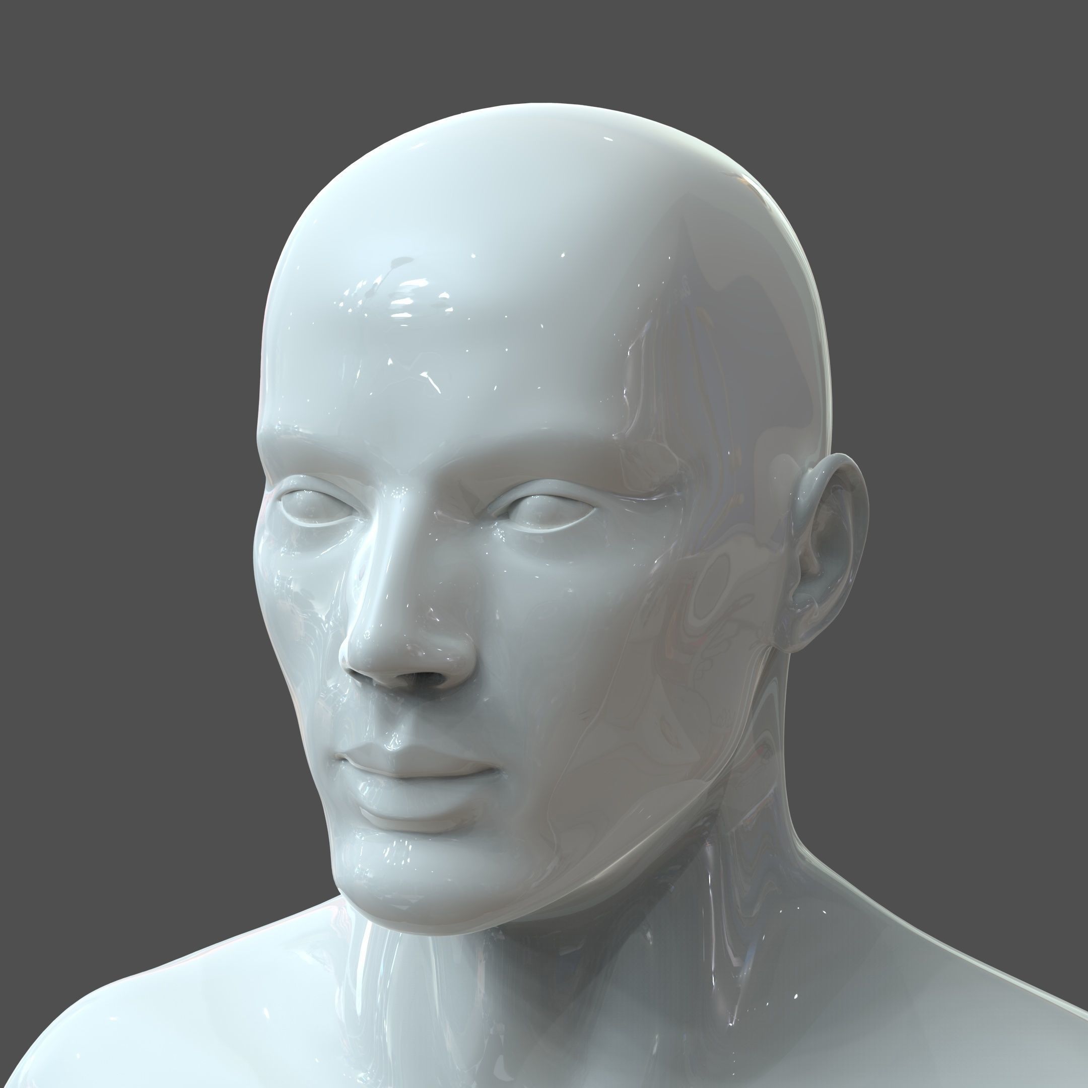 CAD-friendly Male Model M2P1D0V1 3D model_12