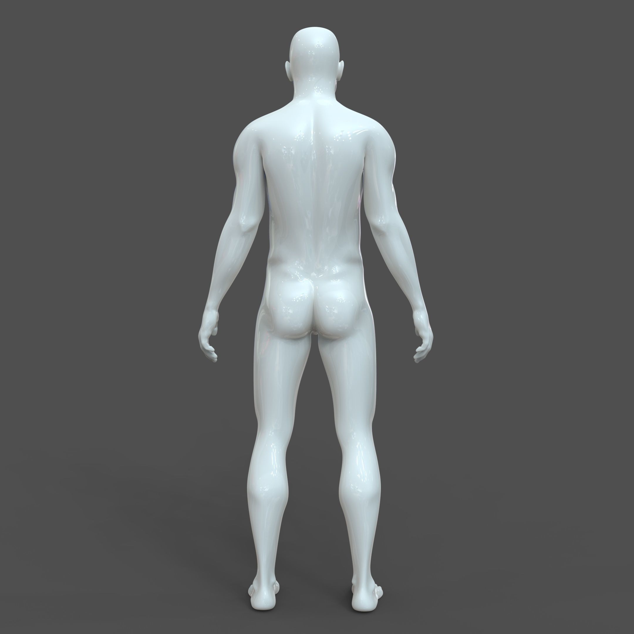 CAD-friendly Male Model M2P1D0V1 3D model_8