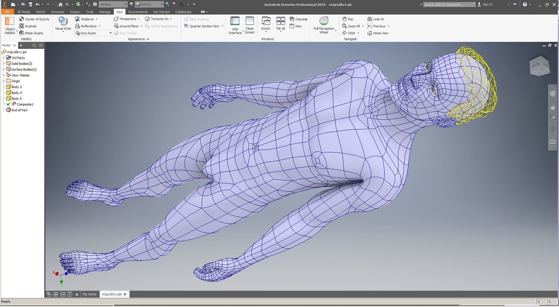 CAD-friendly Male Model M2P1D0V1 3D model_24