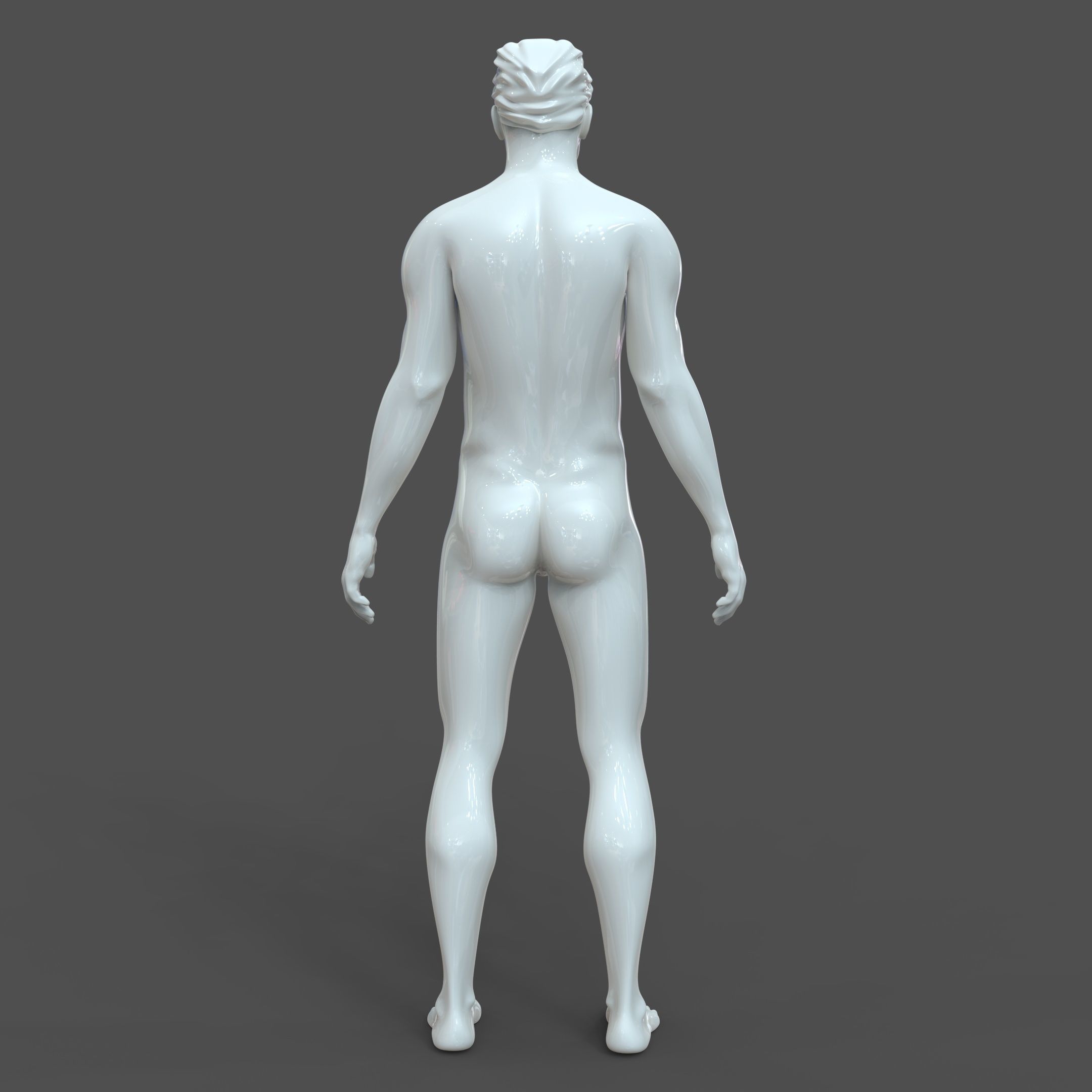 CAD-friendly Male Model M2P1D0V1 3D model_7