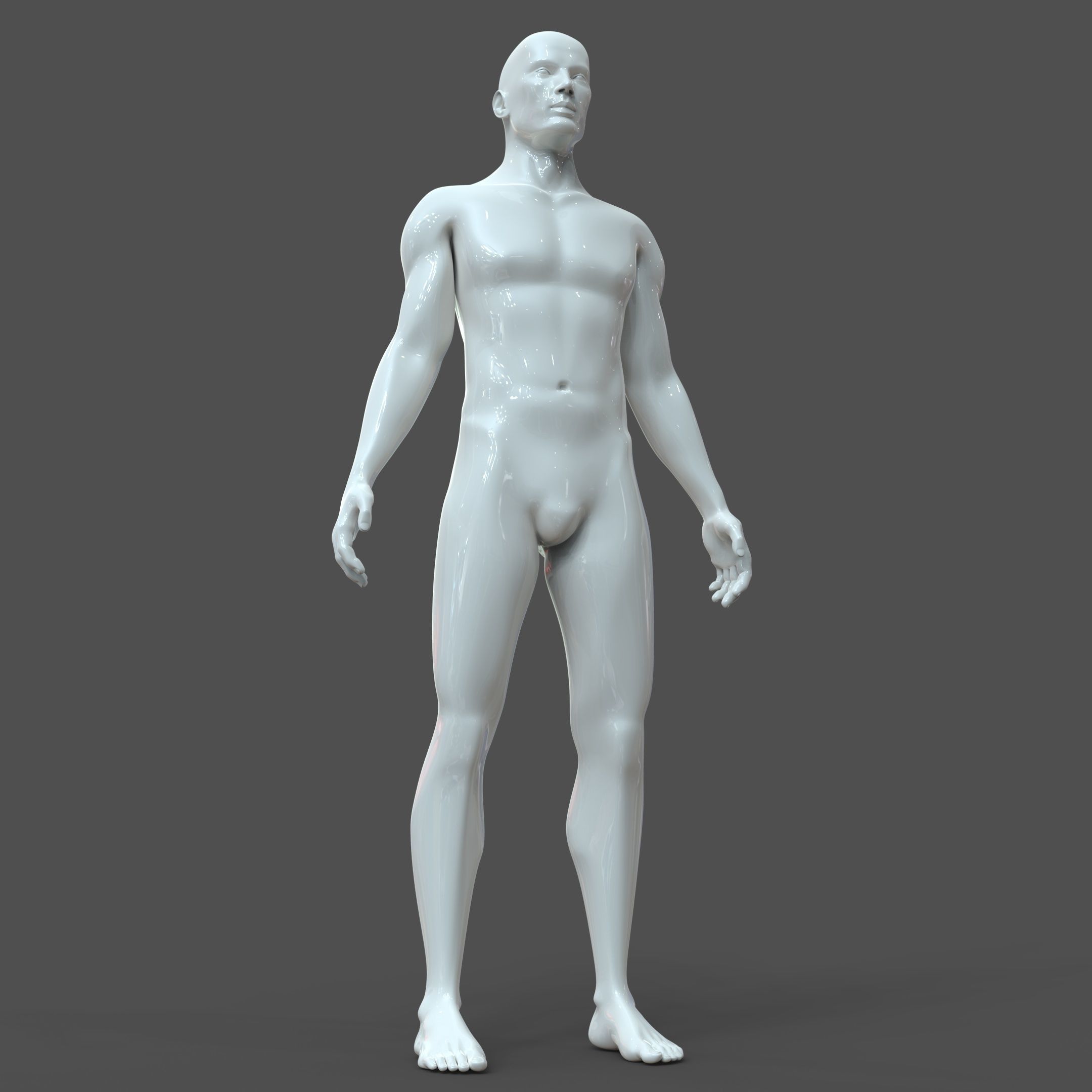 CAD-friendly Male Model M2P1D0V1 3D model_10