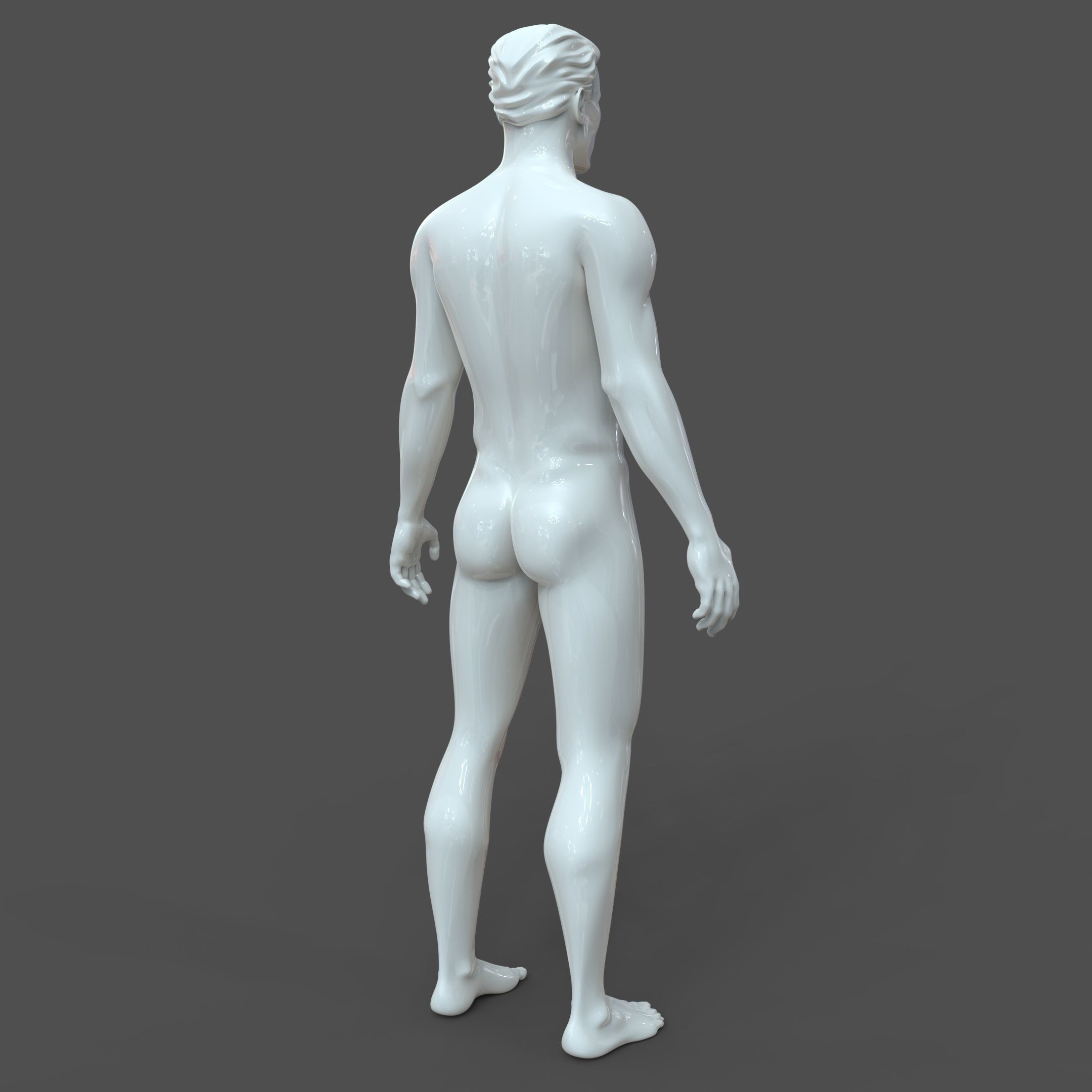 CAD-friendly Male Model M2P1D0V1 3D model_5