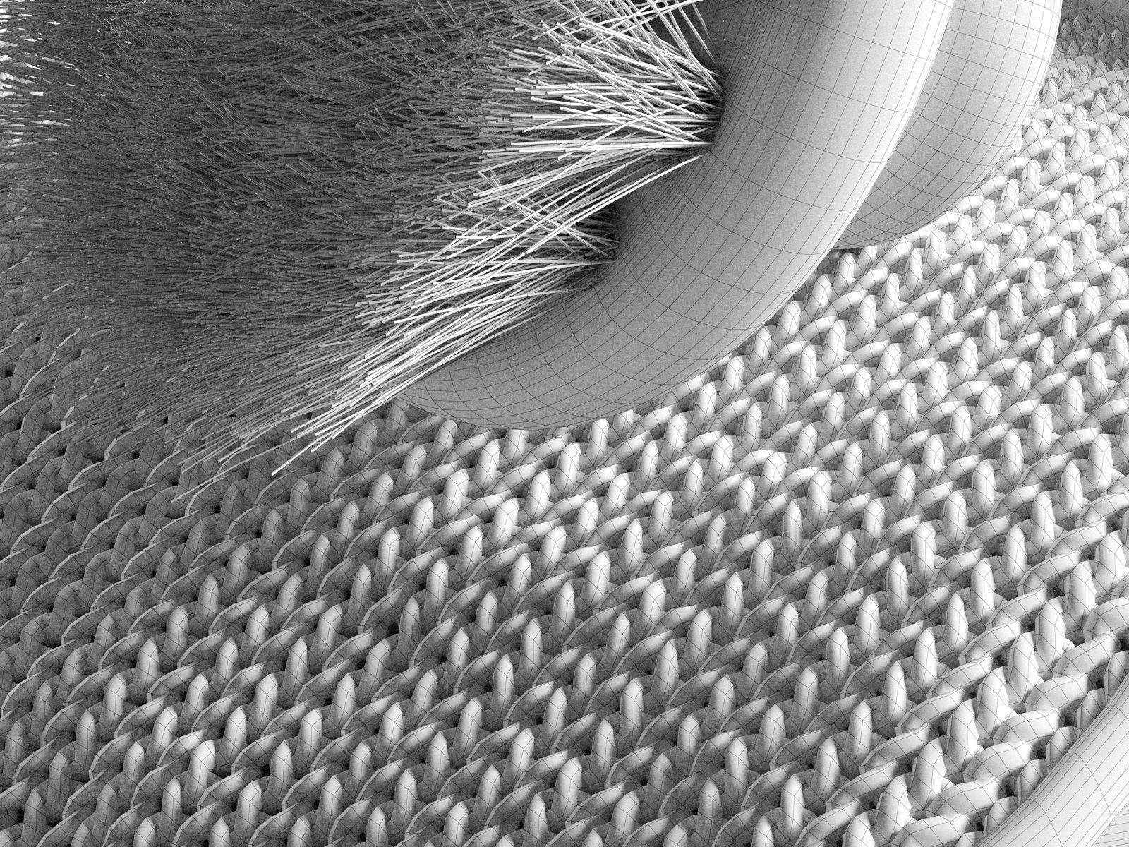 Sauna Bucket with Bath Accessories 3D model_4