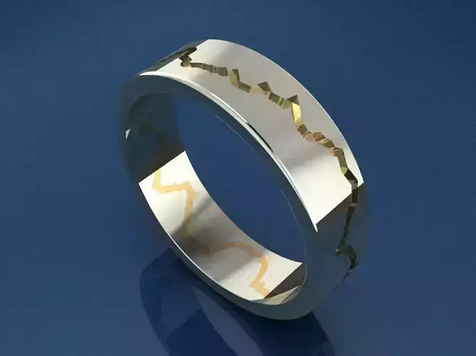 Golden ring 3D print model