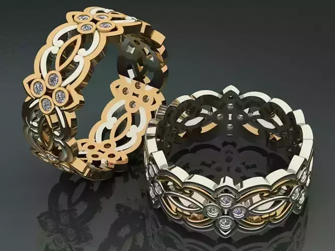 Ring with diamonds 16