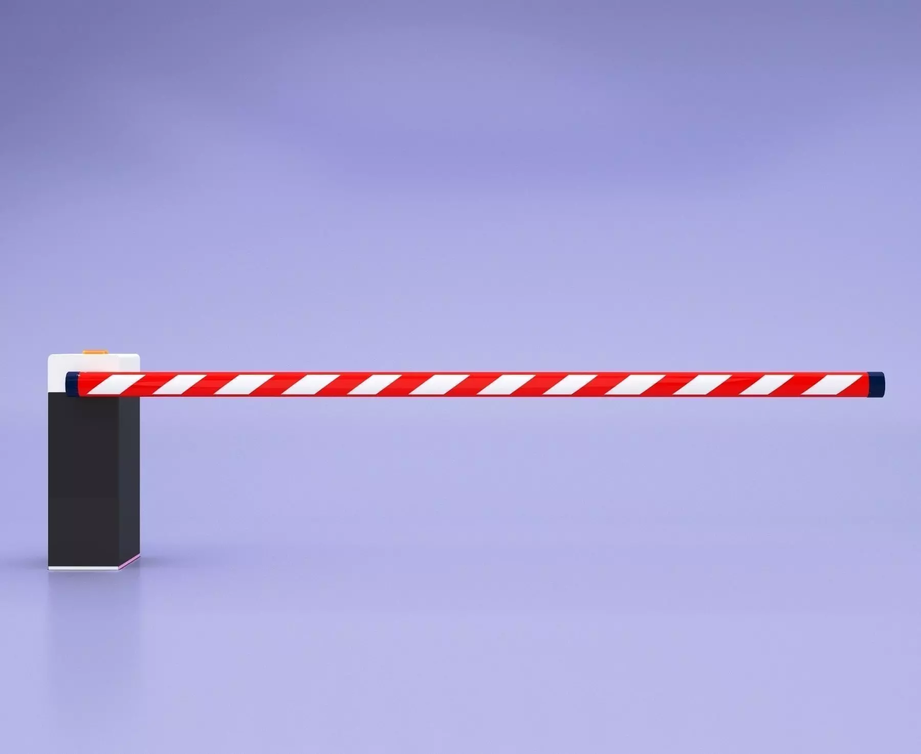 Road Barrier 3D model_0