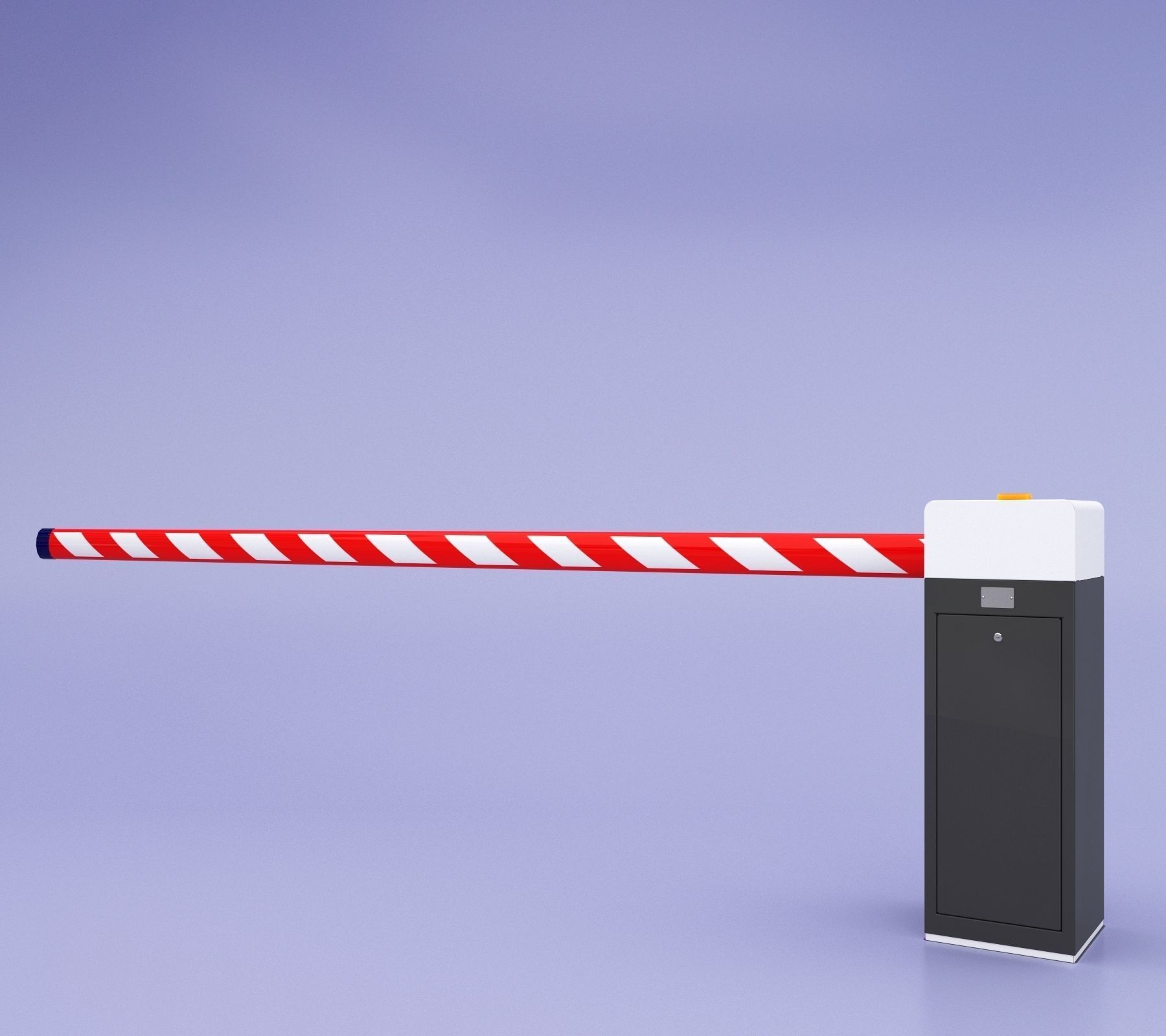 Road Barrier 3D model_3