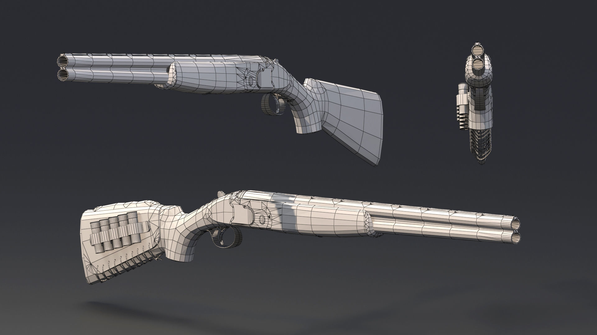 S686 Gun Low-poly 3D model Low-poly 3D model_17