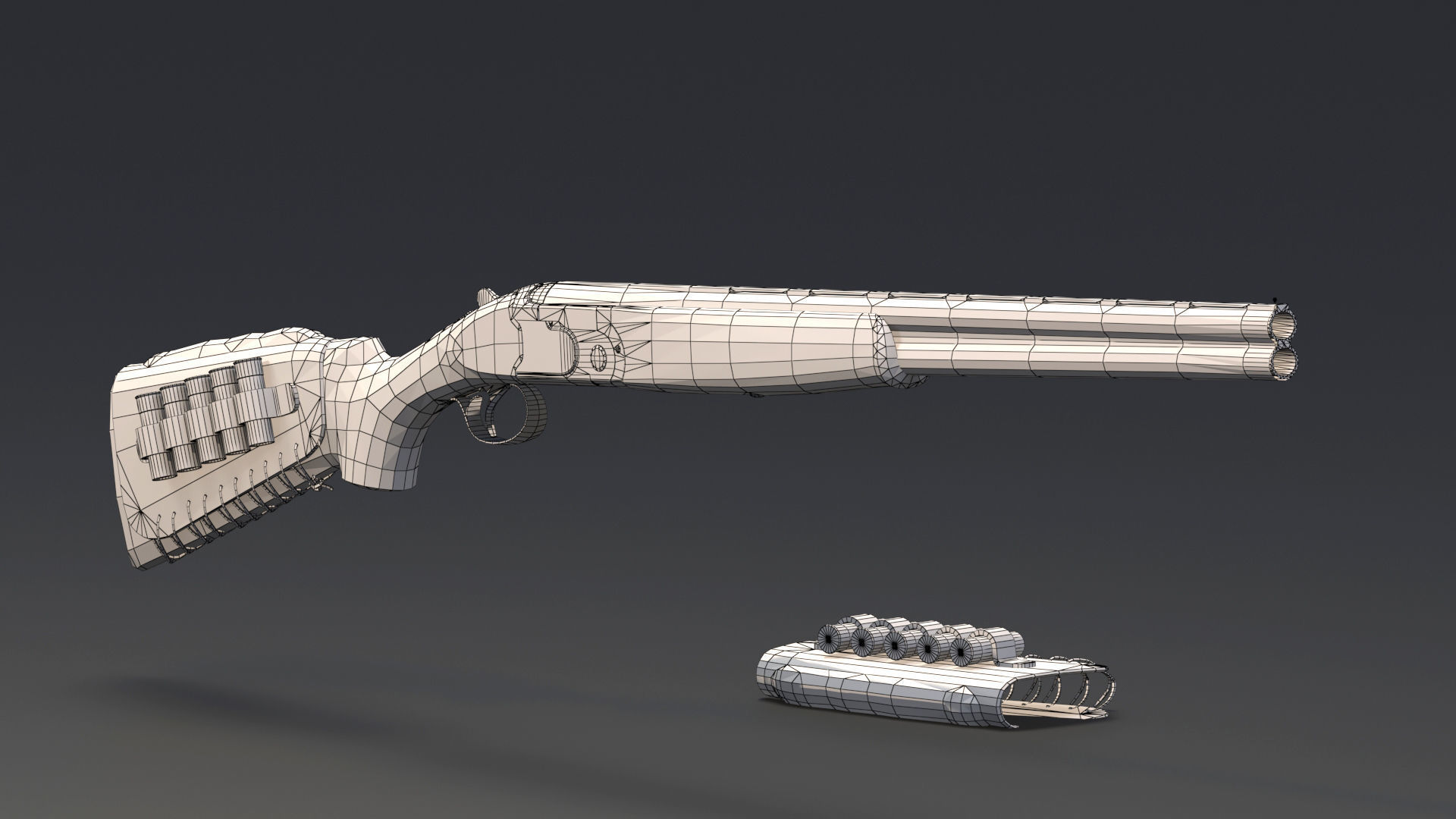 S686 Gun Low-poly 3D model Low-poly 3D model_19