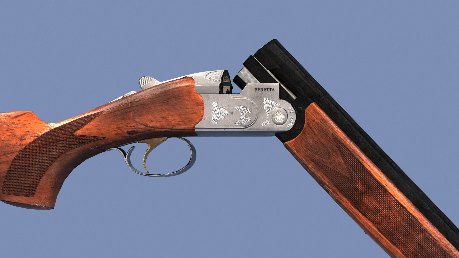 S686 Gun Low-poly 3D model Low-poly 3D model_9