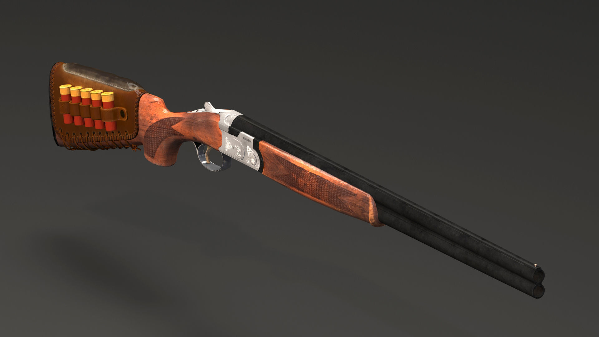 S686 Gun Low-poly 3D model Low-poly 3D model_4