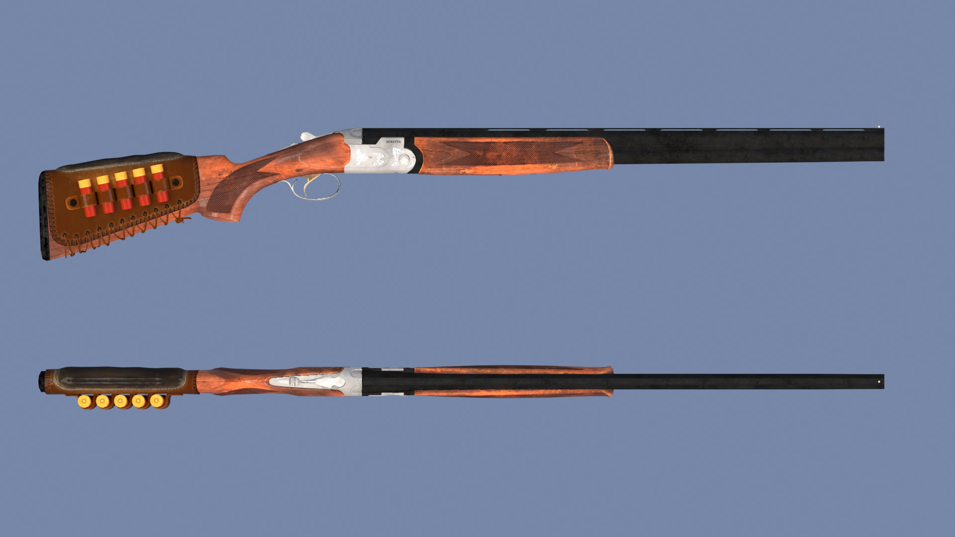 S686 Gun Low-poly 3D model Low-poly 3D model_16