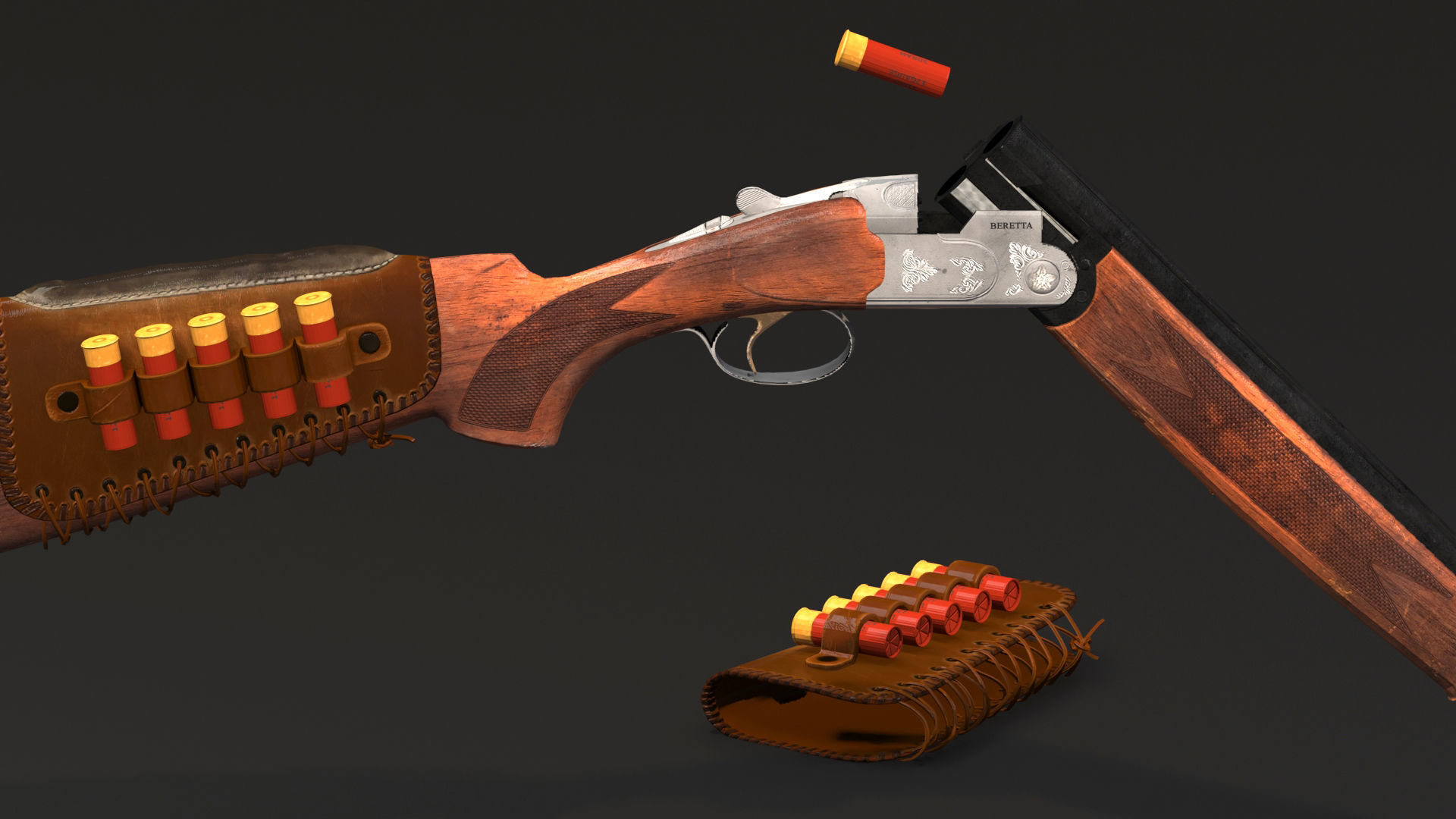 S686 Gun Low-poly 3D model Low-poly 3D model_1