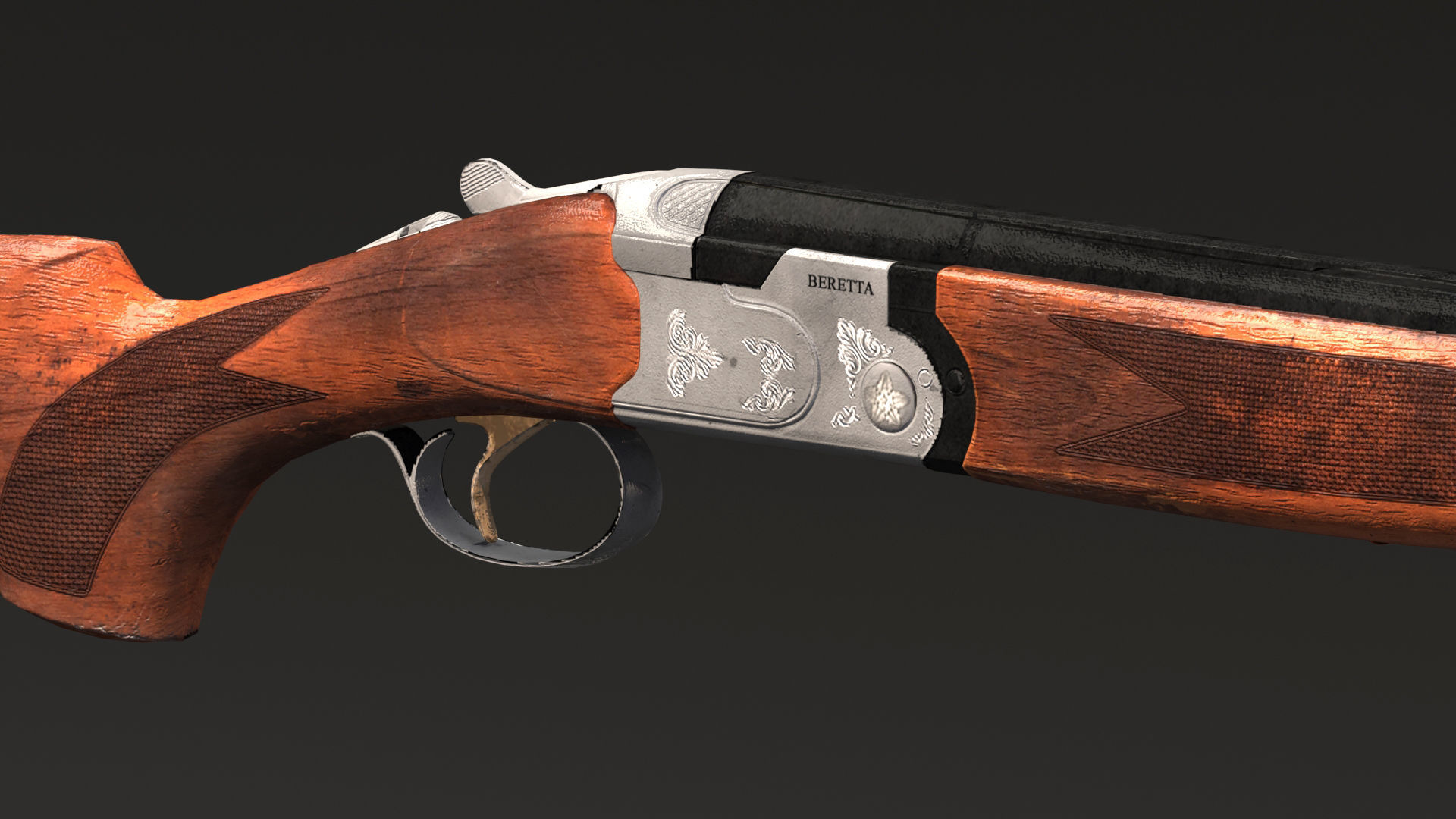 S686 Gun Low-poly 3D model Low-poly 3D model_6