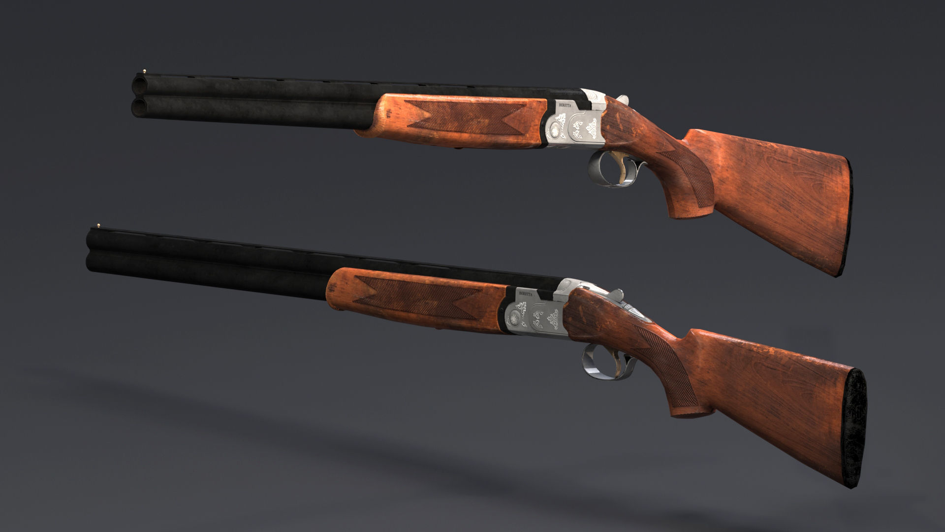 S686 Gun Low-poly 3D model Low-poly 3D model_7