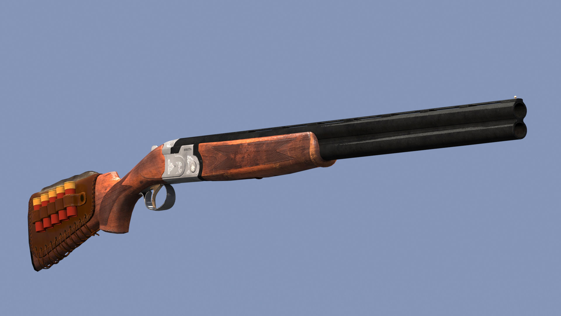 S686 Gun Low-poly 3D model Low-poly 3D model_15