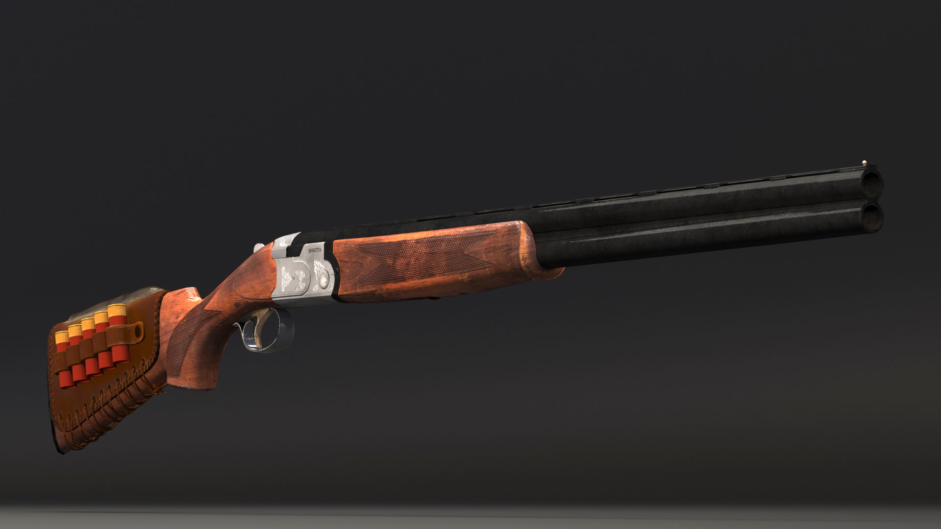 S686 Gun Low-poly 3D model Low-poly 3D model_13