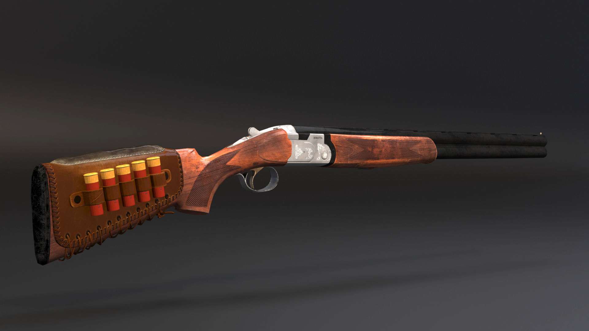 S686 Gun Low-poly 3D model Low-poly 3D model_11