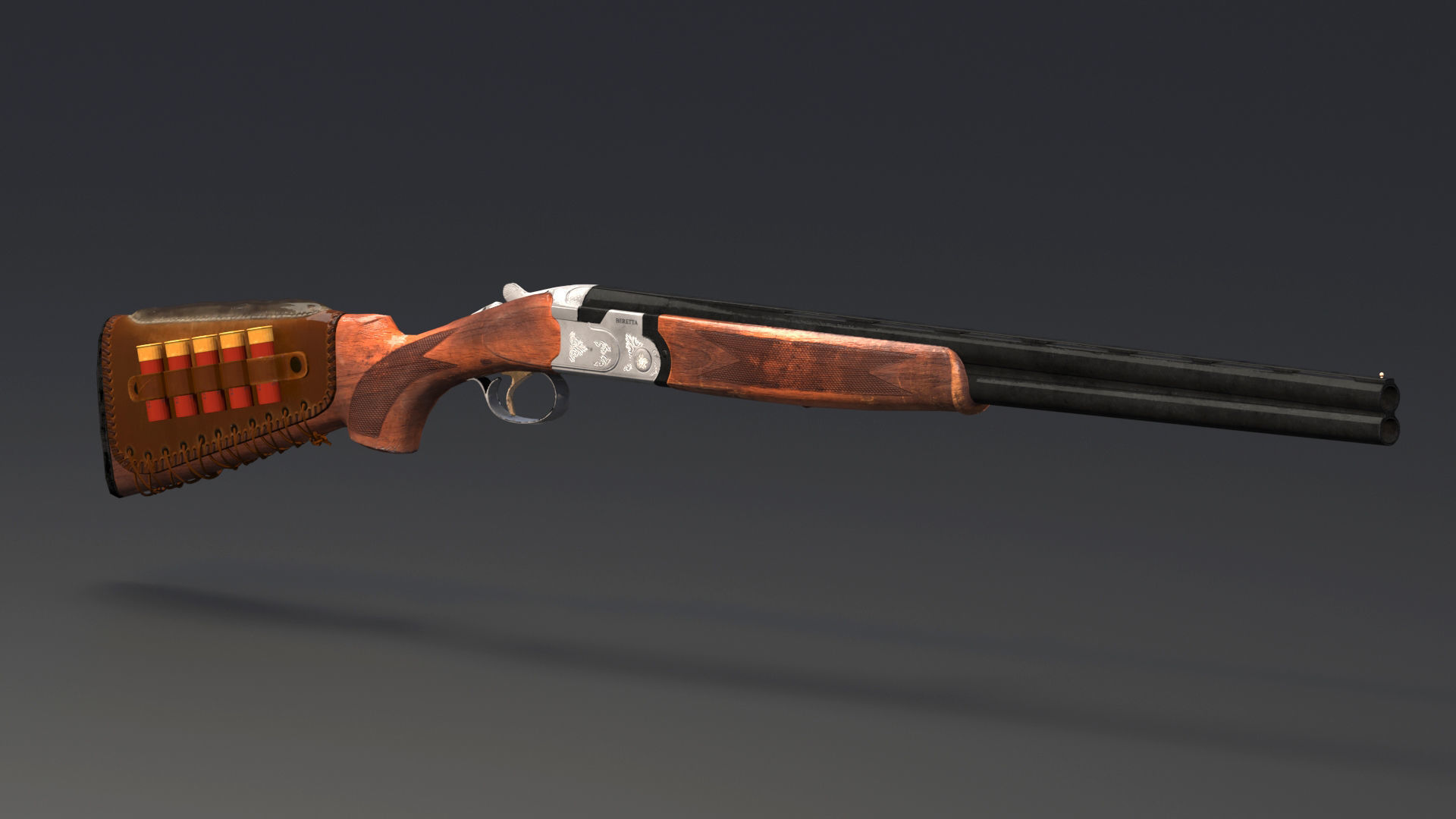 S686 Gun Low-poly 3D model Low-poly 3D model_3