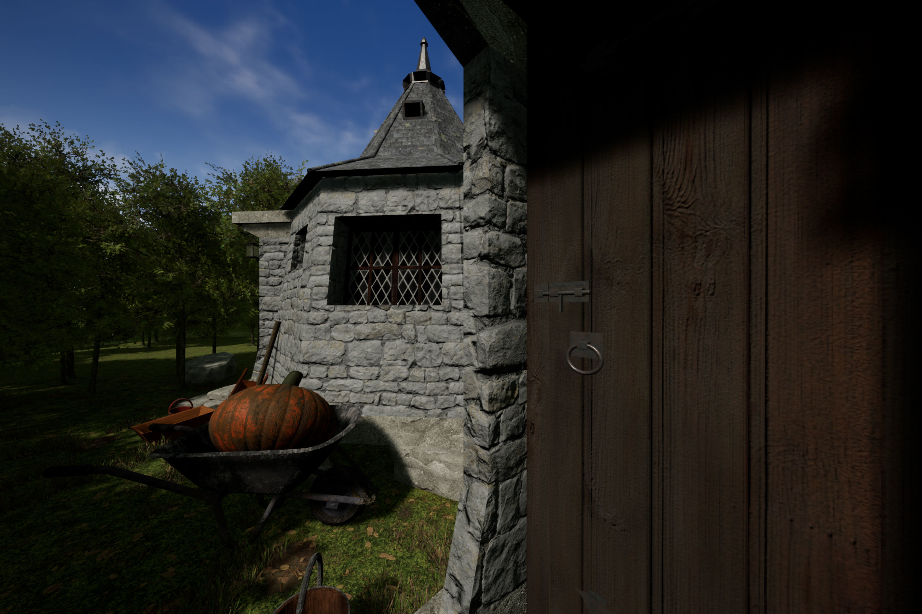 Hagrid Hut from Harry Potter Low-poly 3D model_4